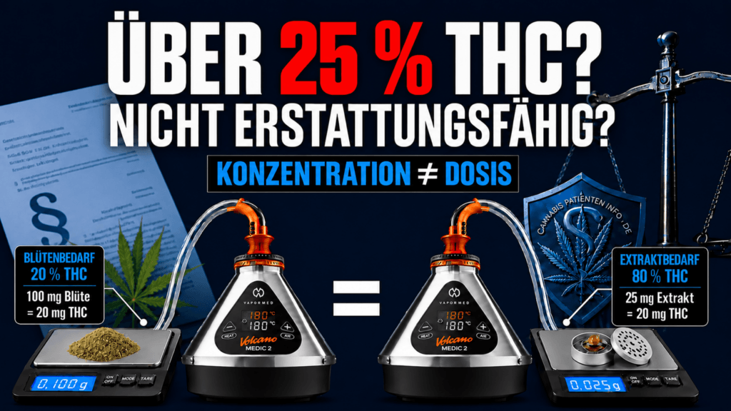 Cannabisextrakte über 25 % THC: GKV-Erstattung?